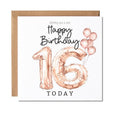 Maise & Rose 16th Birthday Card For Her | Girls 16th Birthday Card | Sweet 16 Birthday Balloon Card | P193