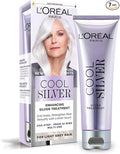L'Oréal Paris Cool Silver Pure White, Our 1st Enhancing Treatment for Natural Grey Hair, Semi-Permanent Colour, Enriched with Cool Dyes & Ceramides