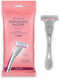 by Amazon 3-Blade Disposable Razors Women Pink 4 1 Pack