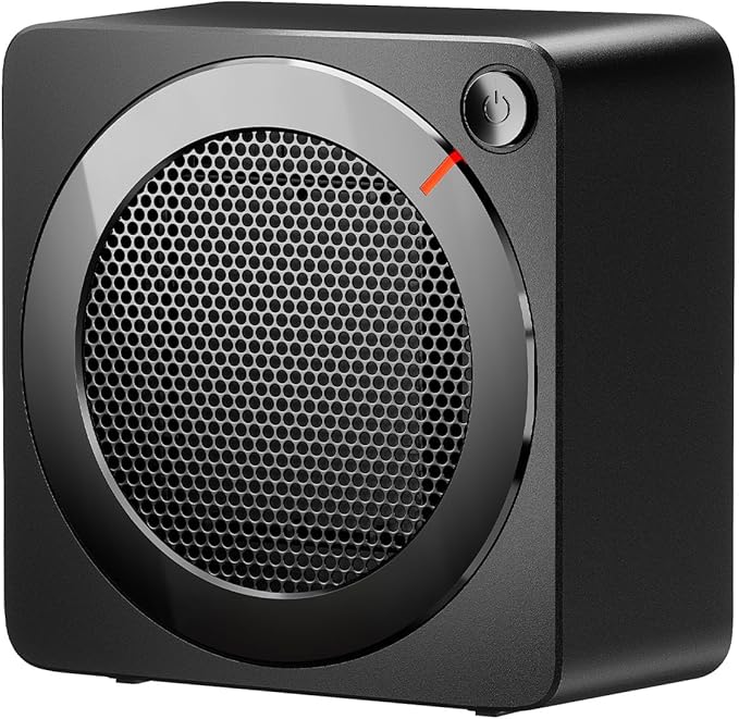 Gaiatop Portable Electric Heater, 500W Low Energy Mini Space Heaters for Home Silent, 2s PTC Ceramic Heating, Overheat/Tip Over Protection, Small Fan Heater for Office Desk, Warm Gifts for Women Men