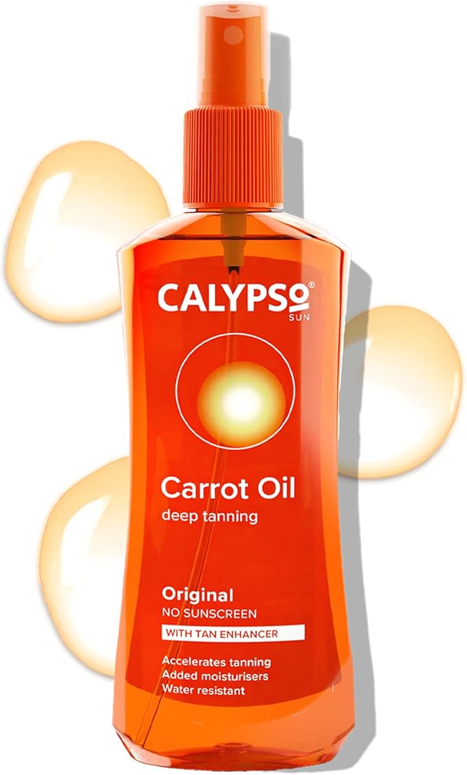 Calypso Original Carrot Oil | No SPF | Accelerates tanning | No Self tan | 200ml