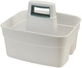 lakeland Deep Multipurpose Cleaning Caddy White – Tall Sides Prevent Items Falling Out Wipe-Clean