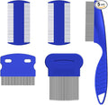 Comb, 5 Pcs Double Sided Combs, Stainless Steel Tooth Comb, Hair Styling Comb Set