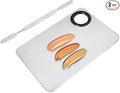 1pcs Makeup MixingPalette Set,Stainless Steel Cosmetic MakeupPalette,Makeup Spatula&Cosmetic Makeups Palette,Foundation Mixing Palette for Mixing Foundation Nail Art MakeupTools,MakeupArtist Tools