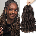 French Curl Braiding Hair 12 Inch 8 Packs Curly Braiding Hair Pre Stretched French Curls Braiding Extension Curl Crochet Braids Spiral Extensions (4#, 12 Inch (Pack of 8))