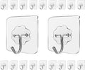 LABOTA 20 Pack Heavy Duty Adhesive Wall Hooks with Stainless Hooks,Max 10KG/22lb,Nail Free Sticky Hangers,for Bathroom, Kitchen, Towels, and More