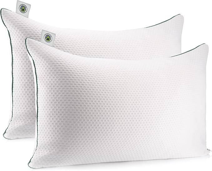 Velistra Luxury Hotel Pillows, Adjustable Ultra Soft Microfibre Fill, Hypoallergenic, 2 Pack, Standard Size (50x75cm)