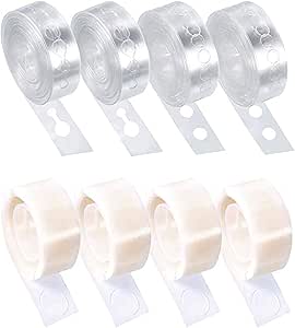 Balloon Arch Kit, Balloon Arch Tape, Balloon Tape Strip, Balloon Garland Decorating Strip Kit, for Party Wedding/Birthday Decorations (2*Single Hole+2*Double Hole+4*Glue Point)