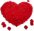 Rose Petals for Bedroom - Fake Roses Petal Faux Flowers, Artificial Roses Petals for Marry me, Valentines, Proposal, Anniversary, Wedding Love Decorations Romantic Party (1200, red)