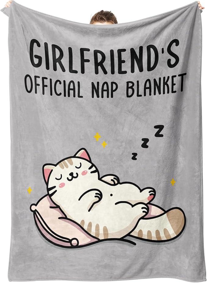 Valentines Gifts for Her, Idea Girlfriend Birthday Gifts Blanket, Romantic Anniversary, I Love You Gift for Her, Valentine's Christmas Birthday Present for Women Girlfriend 60"X 50"