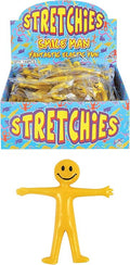 HENBRANDT 8 x Stretchy Smile Men Yellow Stretch Stretchies Kids Party Favour Loot Bag Filler Lucky Dip for Boys and Girls
