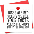 Funny Valentine's Day Card for Him or Her - Valentines Day Card for Girlfriend, Boyfriend, Husband or Wife - Valentine's Day Cards for Fiance Fiancee - Funny Fart Rude Joke Valentine's Day Card