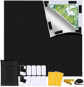 Bemece Portable 100% Blackout Blind, No Drill Blinds Blackout for Windows Fits Any Size Shape, for Bedroom, Nursery, Loft, RV, with Strong adhesive and Velcro-200 * 145