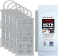 Monitoring Moth Traps | 10 Refill Pads & 5 Reusable Hangers | Clothes Moth Detection | Sticky Monitoring Pads for Wardrobes | Pheromone-Based Monitoring Only