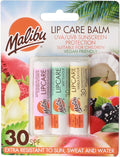 Malibu Sun SPF 30 Lip Balm Sunscreen, Watermelon, Mint and Vanilla, 3 x 5g,