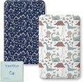 Yoofoss Cot Bed Sheets 51 x 85 cm Fitted Super Soft and Breathable Cot Bed Sheets Cozy Baby Cot Sheets 2 Pack