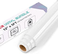 IModeur White Heat Transfer Vinyl — 30.5 x 152.5 cm(12'' x 5 Ft) Iron on Vinyl for Fabric, PET Backing White Vinyl for T-Shirts, Clothes, Hats, Bags and Other Textiles, HTV Vinyl Roll Easy to Weed