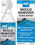 HG Mould Remover Foam Spray, Black Mould & Mildew Cleaner, Removes Stains – 500ml