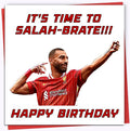 Printperfect Salah Football Birthday Cards For Boys - Football Birthday Card For Son - Football Birthday Card For Men “It's Time To Salah-brate!” - Football Fan Gift - Football Fan Birthday Card