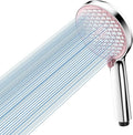 Cobbe High Pressure Shower Head with 6 Spray Modes, Independent Waterway Design, No Metal Leaching, Universal Powerful Handheld Showerhead for Low Water Pressure, Chrome/Pink