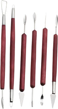 6 Pcs Sculpting Tools, Wax Carvers Tools Double-Ended Stainless Steel Wax Clay Sculpting Carving DIY Tools, for Art Crafts DIY Pottery Sculpture