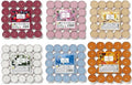 Price's Petali Brand 150 Tea Lights Candles Scented Tealights- 25 x 6 Scents Mixed Pack - Cotton Flowers, Mixed Berries, Citrus, Rose, Lavender & Cinnamon
