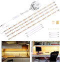 WOBANE Under Cabinet Lighting Kit,Flexible LED Strip Lights Bar,Under Counter Lights for Kitchen,Cupboard,Desk,Monitor Back,Shelf,4x50cm Tape Light Set,120 LEDs,1200lm,2700K WarmWhite,12v Adapter[Energy Class E]