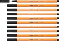 STABILO point 88 - Fineliner - Pack of 10 - Black