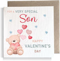 Second Ave Son Valentine's Day Bear Square Valentine's Day Greetings Card