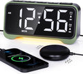 ROCAM Vibrating Alarm Clock for Heavy Sleepers with Powerful Bed Shaker, Loud Alarm Clock Bedsides for Deaf People, 5 Dimmer, 5 Volumes, Snooze, Power-Off Memory, 12/24H, Week Display, Night Light