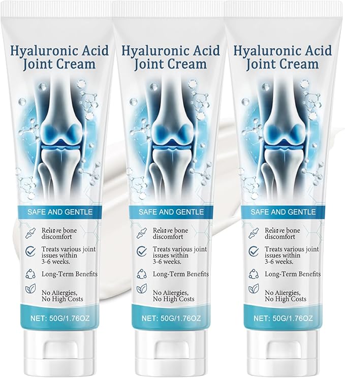 3PCS Arthroheal Hyaluronic Acid Joint Care Cream - Joint Care Relief Cream - Deep Penetrating Freeze Gel, Non-Greasy Fast Absorption for Muscle/Back/Knee - Bone Fast-Acting