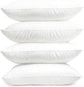4 x LUXURY DELUXE Pillows 4 Pack - SUPER ULTRA BOUNCE PILLOWS HOLLOW FIBRE FILLED Pillows 4 Pack Hotel Quality