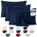 Utopia Bedding - 4 Pack Pillow Cases - OEKO-TEX - Standard Size 50x75 cm - 100% Brushed Microfiber Pillowcases with Envelope Closure, pillows not included - Wrinkle, Fade, & Stain Resistant - Navy