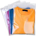 QISF 30 Pack Reusable Ziplock Bags for Clothes，40 x 50cm Large Plastic Hospital Bags，Travel Clothes Storage Bags，Clear Seal Bags Waterproof Luggage Organiser for Home Garment School（without Hole）