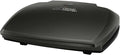 George Foreman Large Electric Grill [Non stick, Healthy, Griddle, Toastie, Hot plate, Panini, BBQ, Energy saving, Vertical storage, Easy clean, Drip tray, Ready to cook light] Black, 2400W 23440[Energy Class A]
