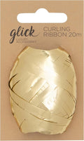 Glick Gold Curling Ribbon, for Gift Wrapping, Arts and Crafts, Birthday, Valentine, Christmas and Other Life Celebrations