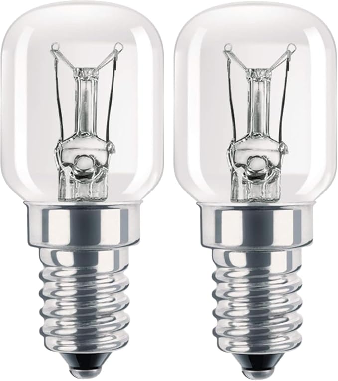 Kanta 2 X 15w Universal Oven Cooker Appliance Bulb 300c Lamp E14 Light Bulbs 220-240V, Warm White[Energy Class G]