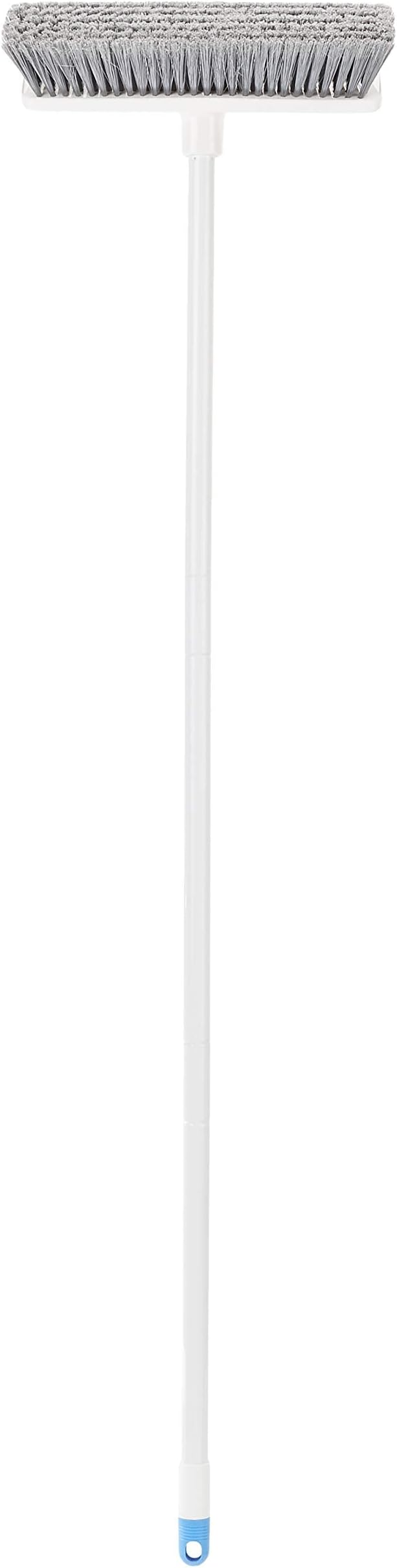 Amazon Basics Angled Push Broom, Blue&White