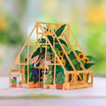 UNIPOP Greenhouse Pop Up Card, 3D Birthday Greeting for Mom, Wife & Daughter, Mother’s Day & Valentine’s Day