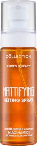 Collection Cosmetics Primed and Ready Fixing Spray, Matte Setting Spray, Matte