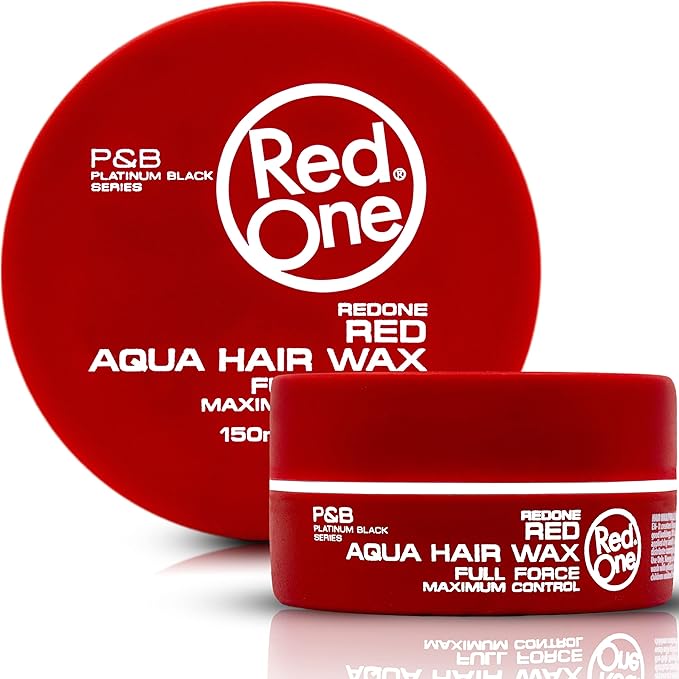 RedOne Hair Styling Wax Red 150 ml | Edge Control | Hair Gel Wax | Ultra Hold | Strawberry Scent | Men & Women Hair Wax | Maximum Control