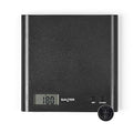 Salter Arc Kitchen Scale – Digital Food Weighing Scales For Precise Cooking/Baking, Slim Platform for Compact Storage, Add & Weigh/Tare Function, 3kg Capacity, Battery Included, Black
