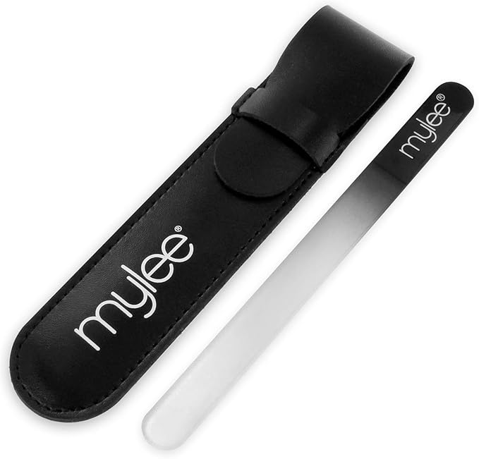 Mylee Crystal Nail File with Case – Hygienic and Long Lasting Professional Manicure with 5 Year Guarantee, for Salon and Home Use