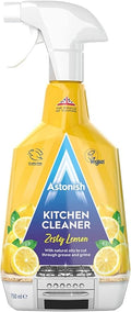 Astonish Kitchen Cleaner, Vegan and Cruelty Free and Blended with Natural Oils, Zesty Lemon, 750ml