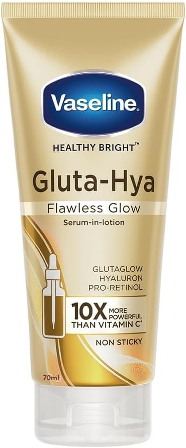 Vaseline Non-Sticky Gluta Hya Flawless Glow Serum-in-Lotion, 70ml