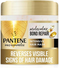 Pantene Molecular Bond Repair Intensive Hair Mask with Biotin 300ml. Pro-V Concentrated Formula for Extremely Dry Damaged Hair. Leaves Hair Visibly Healthier, Strengthened and Regenerated