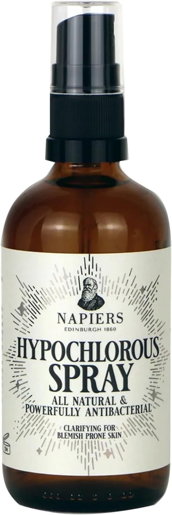 Napiers Hypochlorous Acid Spray - Alcohol-Free Antibacterial Face Mist for Sensitive Skin - Gentle Skin Cleanser - 100ml
