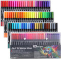 78 Colours Dual Tip Brush Pens Art Markers for Adults, Fineliners Felt Colouring Pens for Adult Colouring Books Calligraphy Drawing Sketching