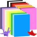 100 Sheets Coloured Paper - A4 Origami Paper 20 Vivid Colors, 60gsm Double Sided Construction Papers for Arts Craft, DIY, Cutting and Drawing
