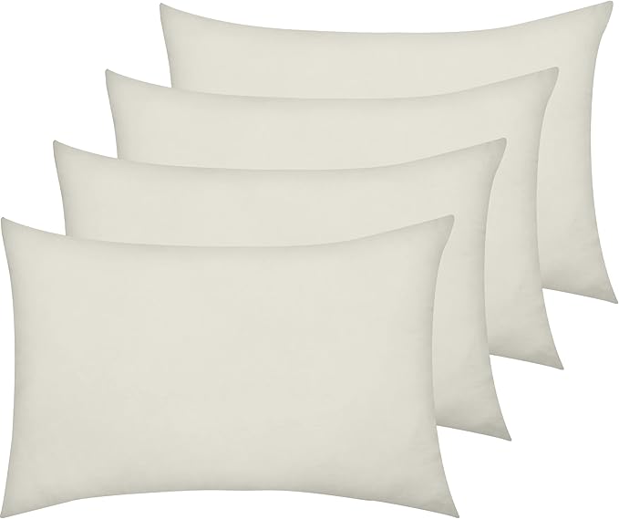 Pillow cases 250 Thread Count Egyptian Cotton I Premium Hotel Quality Pillow Cases 4 Pack I Soft & Breathable Envelope Closure Design Housewife Pillowcases 50x 75 CM, Cream (4)